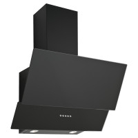 AH601B Angled Cooker Hood with Black Body and Glass