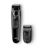 BRABT3020 Waterproof Beard Trimmer with LED Charging Indicator in Black