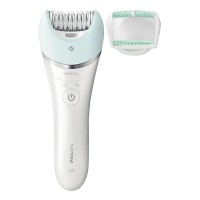 BRE610 Satinelle Advanced Wet and Dry Epilator with Light in White