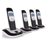 British Telecom 3550-Quad home phone with answering machine Quad pack