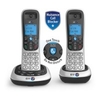 BT 2700,  Twin,  Digital Cordless Telephone with Answerphone,  Silver