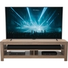 CAS140GO Calibre Sound TV Stand with Sliding Shelf Up To 65" - Rustic Sawn Oak