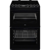 CCX6740ACB 112L Built-in Double Oven with 4 Ceramic Hobs - Black