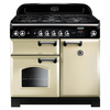 CLA100DFFCRC Classic Dual Fuel Range Cooker- Cream with Chrome Trim