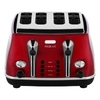 CTOM4003R Icona Micalite 4 Slice Toaster in Red with High Lift Function