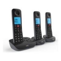 ESSENTIAL-TRIO 3 Handset Telephone - Answer Machine