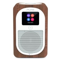 Evoke H3 Compact DAB/FM Radio with Bluetooth & Full Colour Screen in Walnut