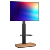 FS1-OAK TV Stand with Bracket Black and Oak