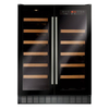 FWC624BL Under Counter Double Door Wine Cooler - Black