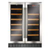FWC624SS Under Counter Double Door Wine Cooler - Stainless Steel