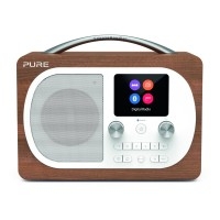 H4 Compact DAB/FM Radio with Bluetooth and Full Colour Screen in Walnut