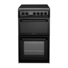HAE51KS B Rated Freestanding Electric Cooker with Ceramic Hob in Black
