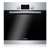 HBA13B150B 595mm Electric Single Oven with 67L Capacity in Brushed Steel