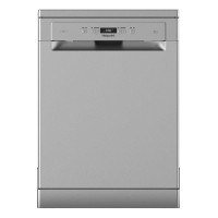 HFC3C26WSV Freestanding Dishwasher with 14 Place Setting Capacity and A++ Energy Rating in Silver