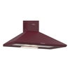 Hood K240-90-b 900mm Chimney 800m3/hr with 3 Speed settings in Burgundy
