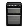 HUE61KS AA Energy Rated Freestanding Electric Double Oven in Black