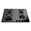 HVG620BL 58CM Black 4 Burner Gas on Glass Hob