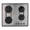 HVG620SS 595mm 4 Burner Gas on Glass Hob - Stainless Steel
