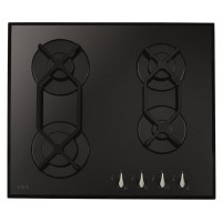 HVG621BL 4 Burner Gas On Glass Hob - Front Dial Controls