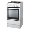 I5GGW Gas Cooker with 4 Burner Hob Zones in White