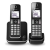 KXTGD312EB Digital Cordless Phone with 2 Handsets in Black