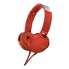 MDRXB550APR Extra Bass On-Ear Headphones With Adjustable Headband in Red