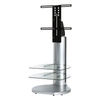 ORI2-S4-SIL Stand for TVs up to 52" & Sound Bars in Silver