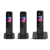 PREMIUM-TRIO Cordless Telephone - 3 Handsets - Black