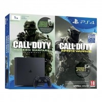 PS4SLIM1TBCODEA PlayStation 4 Slim 1TB with Call of Duty Infinite Warfare Digital Download Age Ratin