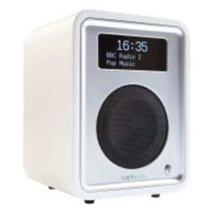 R1 DAB & FM Radio with Bluetooth,  USB Charge & Twin Alarms in White