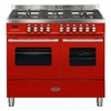 RC-10TG-DE-RED 995mm Dual Fuel Range Cooker with 94L Capacity in Red