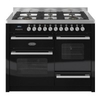 RC-11XGG-DE-K 1100mm Dual Fuel Range Cooker in Black