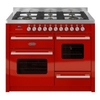 RC-11XGG-DE-RED 1100mm Dual Fuel Range Cooker in Red