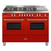 RC-12TG-DE-RED 1200mm Dual Fuel Range Cooker in Red