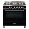 RC-9SG-QL-K 900mm Duel Fuel Range Oven with 80L Capacity with Gas Hob in Black