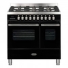 RC-9TG-DE-K 890mm Duel Fuel Range cooker with 80L Capacity in Black