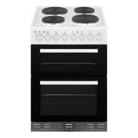 SCOD62EW 60cm Twin Cavity Electric Oven with Solid Plate Hob
