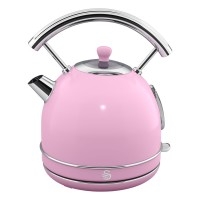 SK34020PN Retro Dome Kettle with 1.7L Capacity in Pink