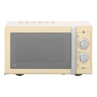 SM22070CN Retro Microwave with 25 Litre Capacity and 900W Power in Cream