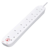 SRG6210N-MP 2M 6 Socket Surge Protected Extension Lead
