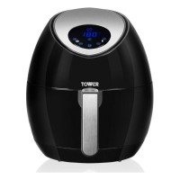 T17008 Digital Air Fryer with 1.2L Capacity and Removable Basket in Black