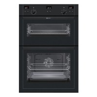 U15E52S5GB 594mm Electric Double Oven with 101L Capacity in Black