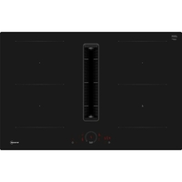 V58NHQ4LO N70 80cm 4 Burner Hob with Integrated Ventilation - Black