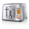 VTT571 4-Slice Warburtons Toaster with Variable Browning and Defrost in S/Steel