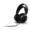 X3-00 Wired Over-Ear Leather/Metal 3.5mm Headphones - Black