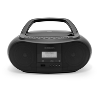 Zoombox 4 DAB/FM CD Bluetooth Portable Boombox - Black