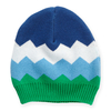 Piccalilly Navy Chevron Knitted Baby Hat