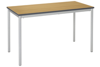 RT32 Rectangular Classroom Tables 4-6 Years,  Light Grey/MDF Beech/Beech