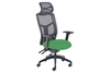 Saar High Mesh Back Operator Chair With Headrest & Height Adjustable Arms,  Black/Event