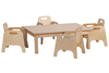 Small Rectangular Table And Chairs Set,  Beech